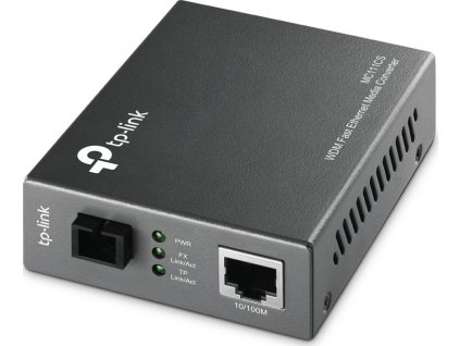 TP-Link MC111CS - Konvertor médií s optickými vlákny - 100Mb LAN - 10Base-T, 100Base-FX, 100Base-TX - RJ-45 / jednoduchý režim SC - až 20 km - 1550 (TX) / 1310 (RX) nm