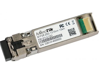 MikroTik SFP/SFP+/SFP28 optický modul XS+31LC10D, SM,10km, 1, 10, 25G, 1310nm