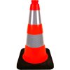 Dopravní kužel reflexní – Black Base (Verze Kužel Black base výška 30 cm. R1B - Kód: 13348)