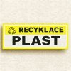 OZNAČENÍ TŘÍDĚNÉHO ODPADU - Plast Tabulky a samolepky (Verze Samolepka 290 x 100 mm tl. 0.1 mm - Kód: 14120)
