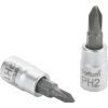 hlavice zástrčná šroubovák PH3, 1/4", PH 3, L 37mm, CrV/S2, FORTUM