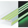 Hrana na schody fotoluminiscenční  Lumifor XL,  tvar L (Verze fotoluminiscenční - 1200 x 50 x 40 mm - Kód: 10858)