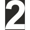 Šablona číslice "2" vodorovné značení
