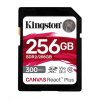 Kingston Canvas React Plus - Paměťová karta flash - 256 GB - Video Class V90 / UHS-II U3 / Class10 - SDXC UHS-II