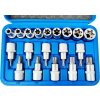Nástrčné hlavice torx sada 19 kusů s vnitřním a vnější