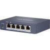 Hikvision full Gb switch 4x PoE (1x HI-PoE), 1x uplink RJ-45, 60W, dosah až 300m