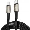 Cable USB-C to USB-C Toocki TXCTT14- LG01-W2, 2m, 140W (pearl nickel)