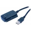 GEMBIRD Kabel adaptér USB 2.0 - IDE 2,5"/3,5" + SATA (redukce + napájecí zdroj)