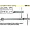 Vratidlo závitové ráčnové Yato délka 300mm pro závitníky M5 - M12