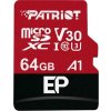 Patriot V30 A1/micro SDXC/64GB/100MBps/UHS-I U3 / Class 10/+ Adaptér
