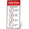 Tabulka s instrukcí k hasicímu přístroji FSS Fire
