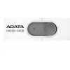 ADATA Flash Disk 64GB UV220, USB 2.0 Dash Drive, bílá/šedá