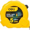 Ocelové měřicí pásmo 5 m/25 mm Deli Tools EDL9025Y (žluté)