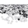 Flitry hladké Ø6 mm s metalickým efektem (Varianta 1 stříbrná, Balení 50 g)