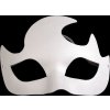 Karnevalová maska - škraboška k domalování (Balení 1 ks, Varianta 2 bílá)