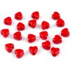 Plastové korálky srdce 8 mm (Balení 5 g, Varianta 1 béžová nejsv.)