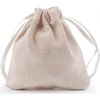 Dárkový pytlík 8x8 cm textilní (Balení 1 ks, Varianta 1 režná světlá)