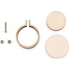 Mini dřevěný rámeček / přívěsek na vyšívání (Balení 1 ks, Varianta 1 (Ø24 mm) přírodní kruh)