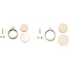 Mini dřevěný rámeček / přívěsek na vyšívání (Balení 1 ks, Varianta 1 (Ø24 mm) přírodní kruh)