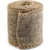 Stuha imitace juty šíře 50 mm (Balení 1 ks, Varianta 4 (210) červená tmavá)