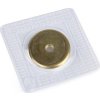 Skryté magnetické zapínání k našití Ø19 mm (Balení 1 pár, Varianta 4 transparent čtverec)