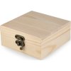 Dřevěná krabička k dozdobení (Balení 1 ks, Varianta přírodní)
