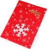Sáček s atlasovou stuhou vánoční 23x33 cm (Balení 5 ks, Varianta 3 červená)