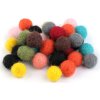 Plstěná kulička / bambulka z vlny Ø15 mm (Balení 10 ks, Varianta 4 šedá)