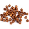 Dřevěné korálky Ø8 mm (Balení 20 g, Varianta 1 přírodní sv.)