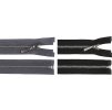 Kovový zip No 5 délka 75 cm (Balení 1 ks, Varianta 322 černá)