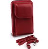 Peněženka s kapsou na mobil přes rameno crossbody 11x18 cm (Balení 1 ks, Varianta 1 červená)