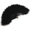 Vějíř péřový velký (Balení 1 ks, Varianta 3 růžová ostrá černá)