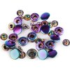 Knoflíky stiskací s pérkem Ø15 mm na středně silné látky, duhové (Balení 10 sada, Varianta multikolor)