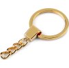 Kroužek na klíče Ø30 mm s řetízkem, plochý (Varianta 1 nikl, Balení 5 ks)