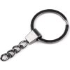 Kroužek na klíče Ø30 mm s řetízkem, plochý (Varianta 1 nikl, Balení 5 ks)