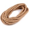 Jutová šňůra kroucená Ø10 mm (Balení 5 m, Varianta režná přírodní)