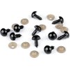 Oči s pojistkou Ø12 mm (Varianta černá, Balení 10 sada)