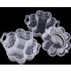 Plastový box / kufřík rozkládací 3 patra (Varianta transparent, Balení 1 ks)