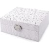 Šperkovnice 15,5x20,5x8 cm (Balení 1 ks, Varianta 1 bílá stříbrná)