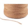 Jutový provázek Ø3 mm k pletení tašek a dekorací (Balení 1 ks, Varianta 1 (01) režná světlá)