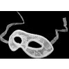 Karnevalová maska - škraboška (Balení 1 ks, Varianta 1 bílá)