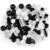 Skleněné korálky ramš mačkanice 2. jakost (Varianta 2 černá, Balení 50 g)