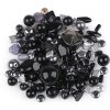 Skleněné korálky ramš mačkanice 2. jakost (Varianta 2 černá, Balení 50 g)