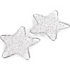Hvězda z drátu Ø50 mm (Balení 2 ks, Varianta 1 stříbrná)