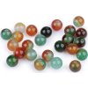 Achát multicolor dobarvený, minerální korálky Ø8 mm (Balení 10 ks, Varianta achát multicolor)