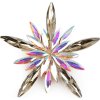 Brož s broušenými kamínky vločka (Balení 1 ks, Varianta 2 multikolor)