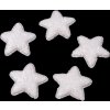 Hvězda s glitry Ø35 mm (Balení 10 ks, Varianta 1 stříbrná)