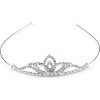 Štrasová čelenka / korunka do vlasů (Balení 1 ks, Varianta 5 crystal)
