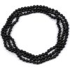 Perlový náhrdelník dlouhý, retro (Balení 1 ks, Varianta 5 (Ø8 mm) černá)