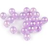 Plastové korálky s AB efektem Ø10 mm (Varianta 1 transparent, Balení 10 g)